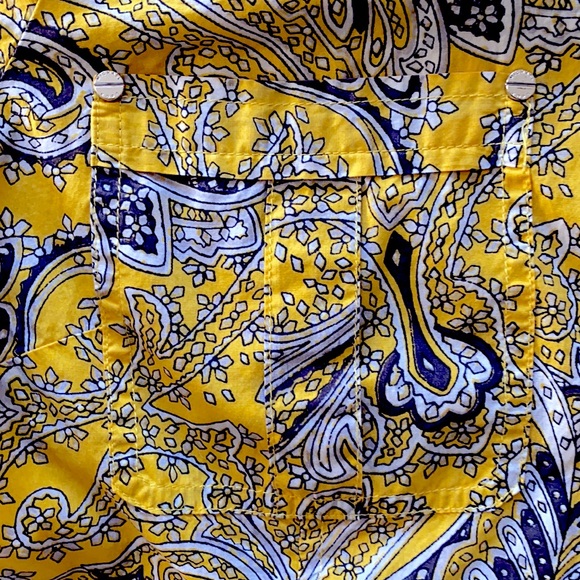 MICHAEL KORS PAISLEY LONG SLEEVE BLOUSE - Picture 6 of 9